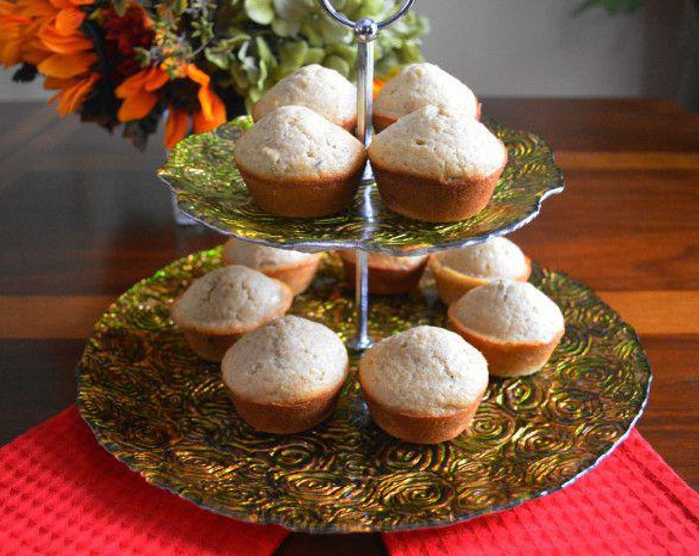 Rose Cardamom Muffins