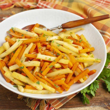 Honey Garlic Carrots and Parsnips Recipe | SideChef