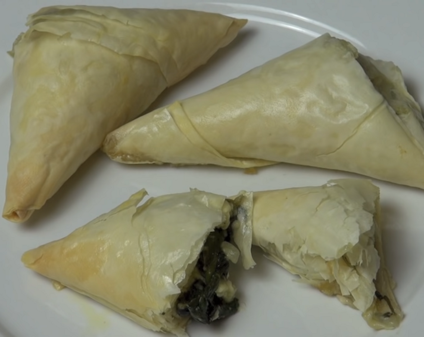 Spinach and Feta Filo Triangles