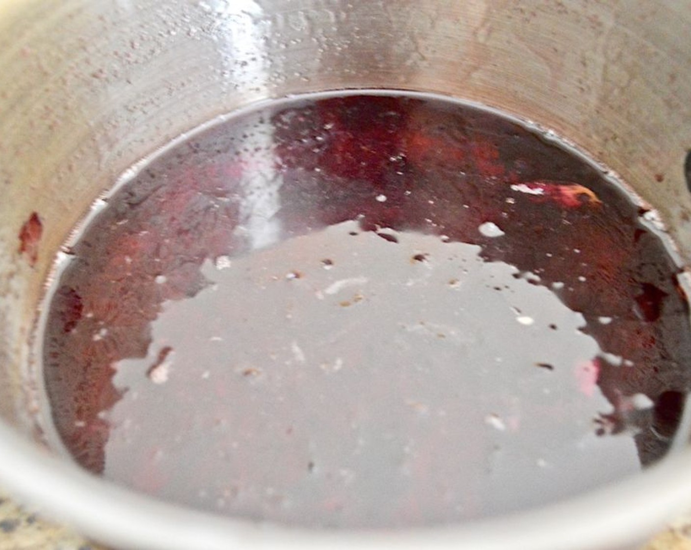 step 3 Stir the remaining Caster Sugar (1/4 cup) and Fruit Pectin Powder (1 tsp) together and slowly sprinkle it in while you stir. That way the pectin won't clump up. Let it all simmer for another 20 minutes to really thicken, stirring every so often.