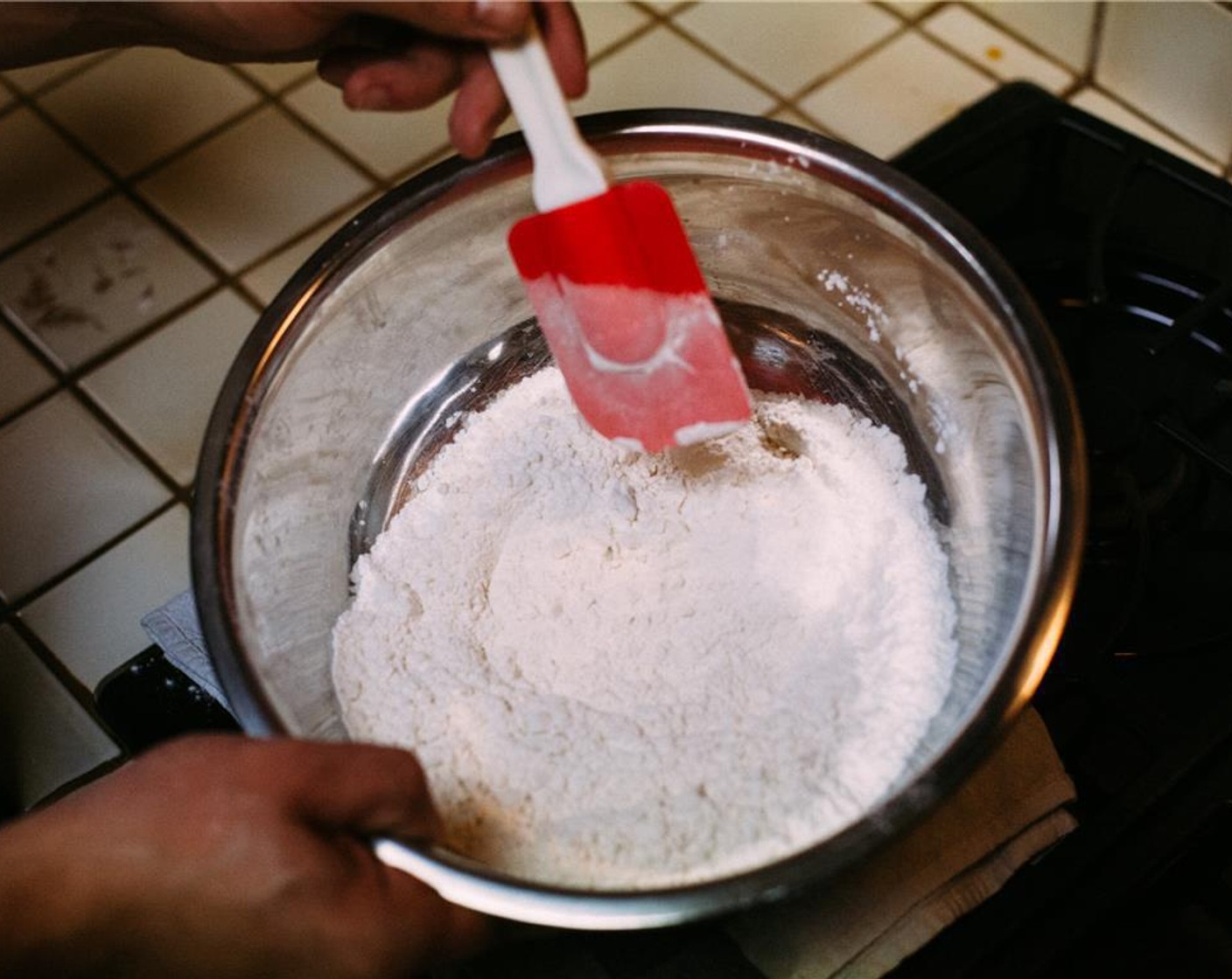step 2 In a medium bowl, whisk together sifted Pastry Flour (2 1/2 cups), Salt (1/2 tsp), and Baking Soda (1/2 tsp). Make sure to sift the flour before measuring.