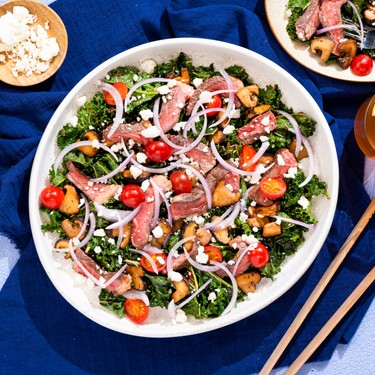 Warm Steak and Mushroom Salad Recipe | SideChef