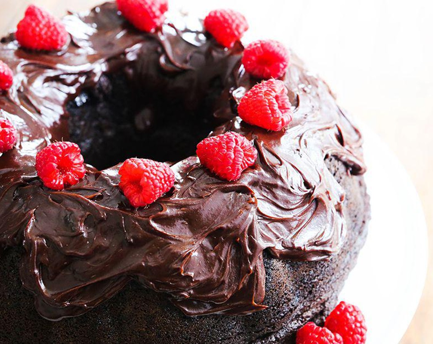 Chocolate Raspberry Bundt Cake