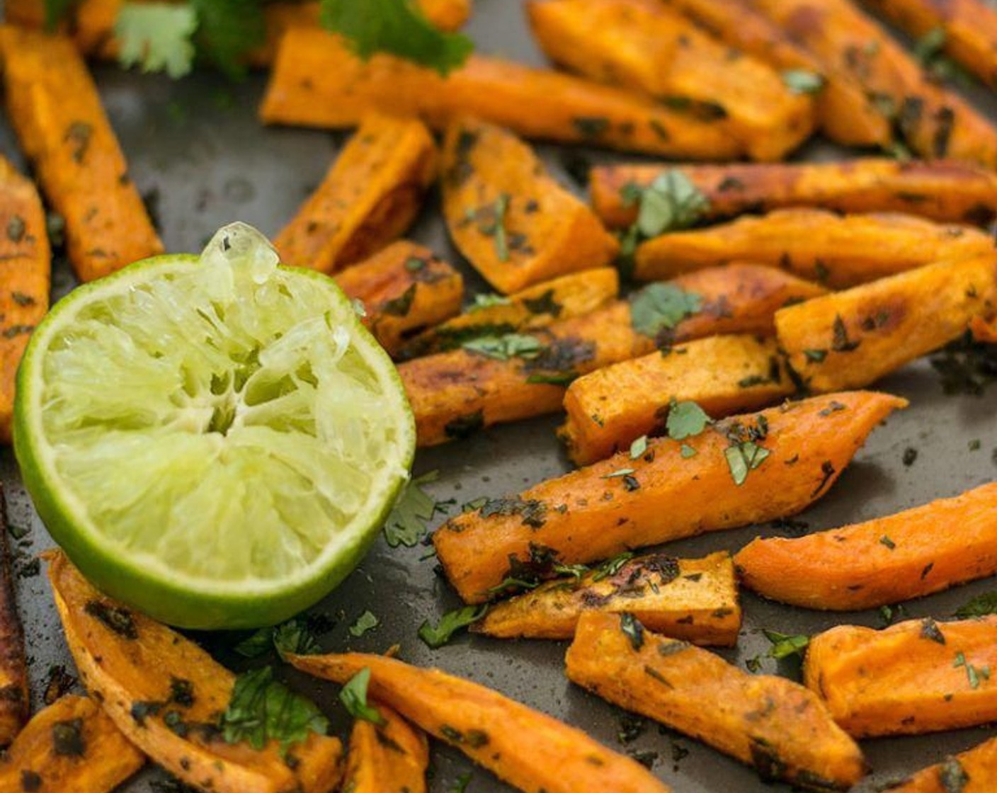 Cumin Lime Roasted Sweet Potatoes