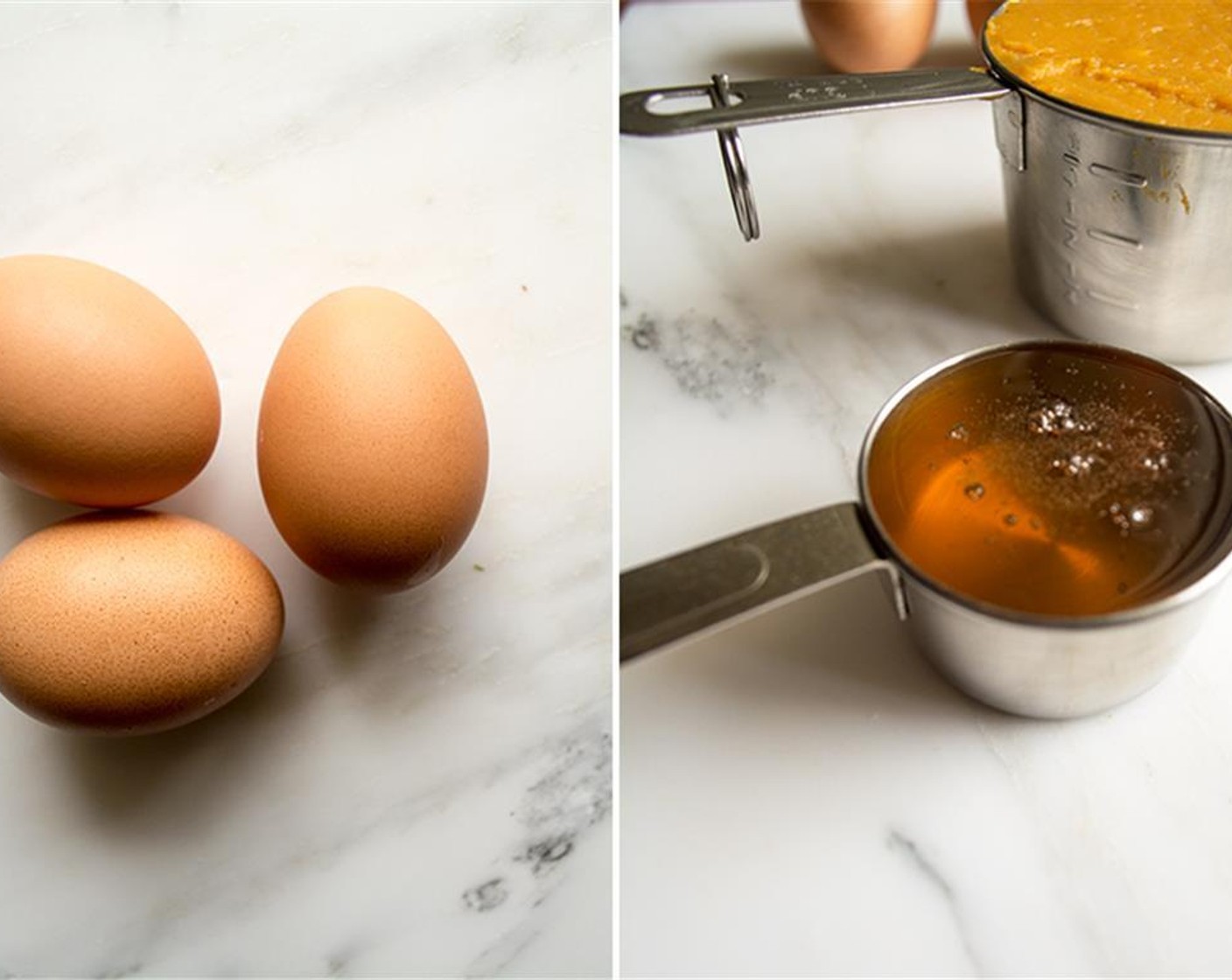 step 7 In a medium sized bowl, whisk together Raw Honey (1/4 cup), Free Range Egg (3), and Vanilla Extract (1 Tbsp).