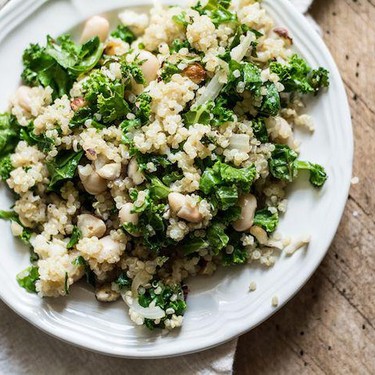 Quinoa White Bean and Kale Salad Recipe | SideChef