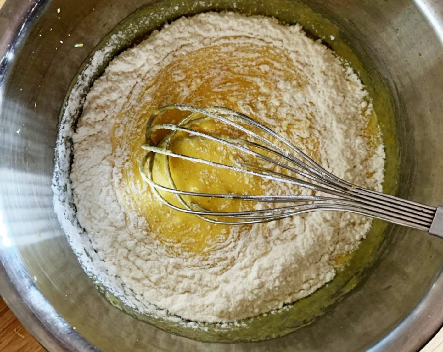 step 2 Sift in the Corn Starch (1/4 cup) and whisk until combined.
