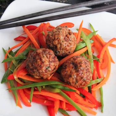 Chia Seed Pork Meatballs with Ginger-Soy Glaze Recipe | SideChef