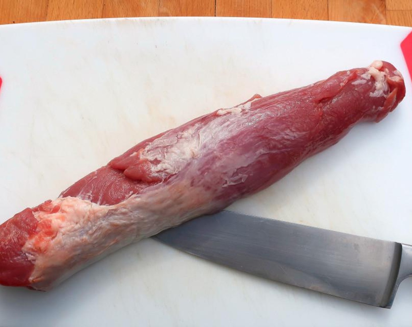 step 2 Clean the Pork Tenderloin (1) of all skin.