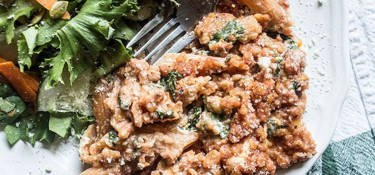 Red Lentil and Spinach Mock Lasagna Recipe | SideChef