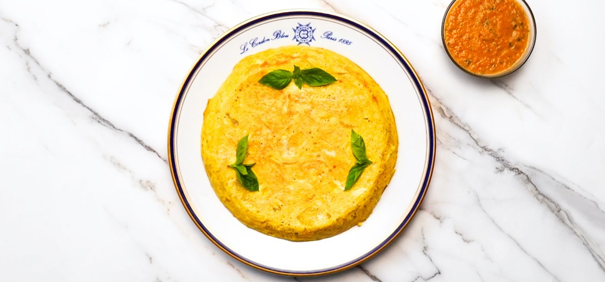 Steamed Tortilla on Basil Tomato Sauce Recipe | SideChef