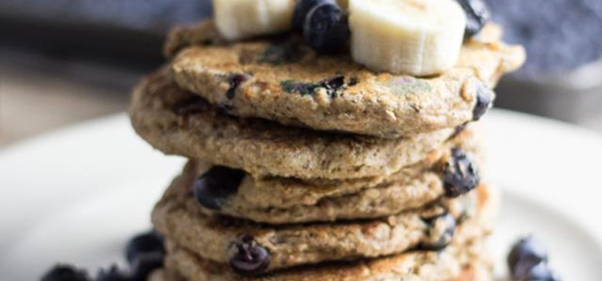 Vegan Blueberry Banana Pancakes Recipe | SideChef