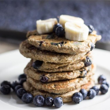 Vegan Blueberry Banana Pancakes Recipe | SideChef