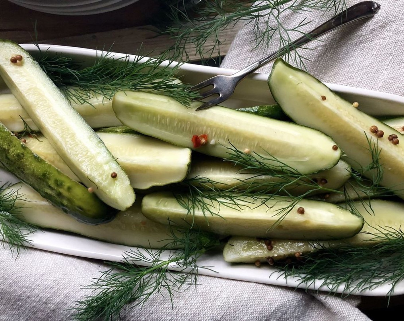 step 3 Cover and refrigerate about 24 hours, then serve. Cucumbers will keep in the refrigerator for up to one month.