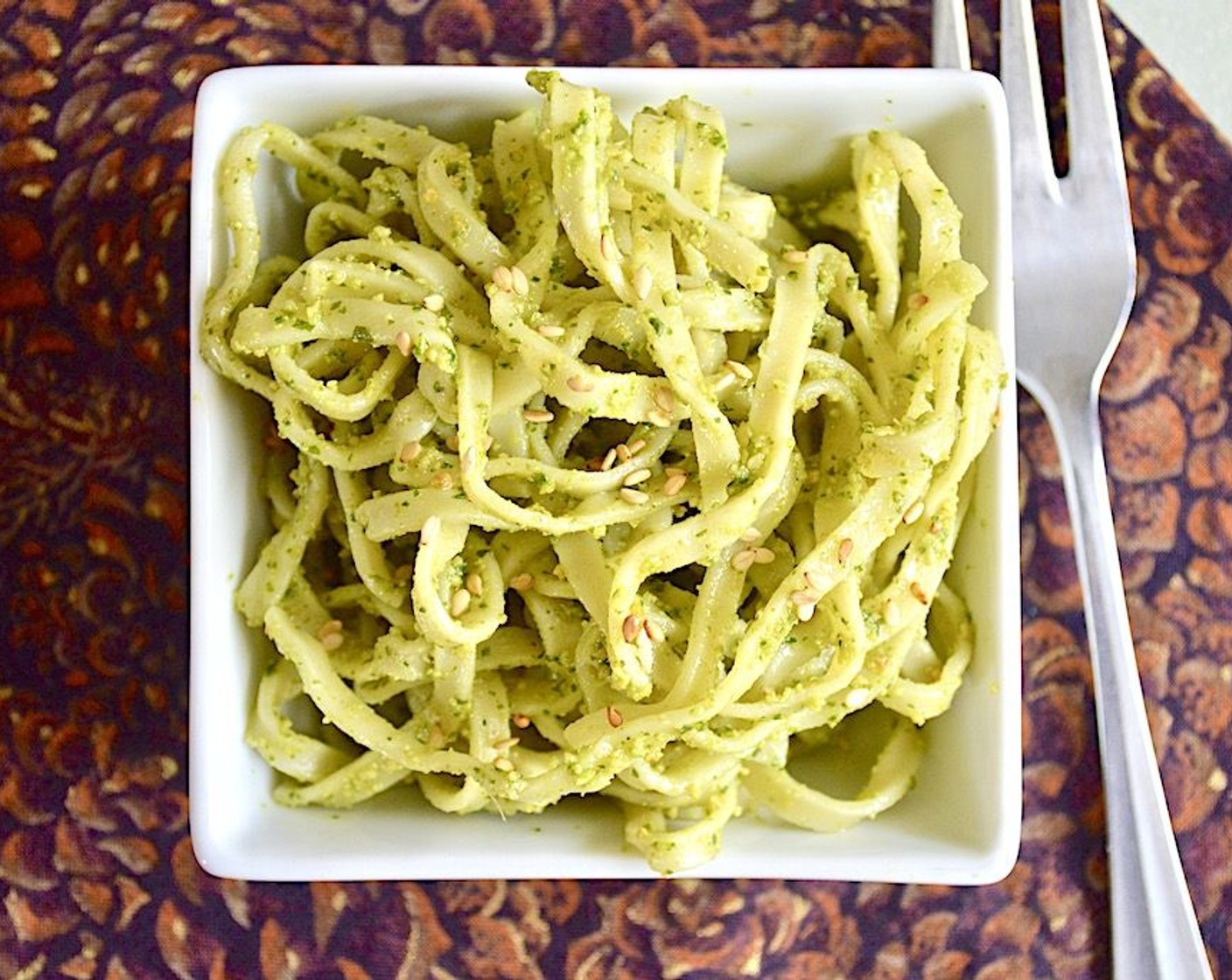 Cold Asian Pesto Noodles