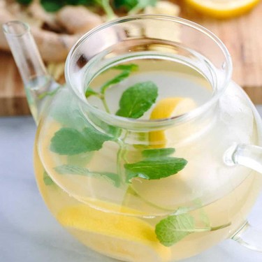 Ginger Root Tea with Lemon and Mint Recipe | SideChef