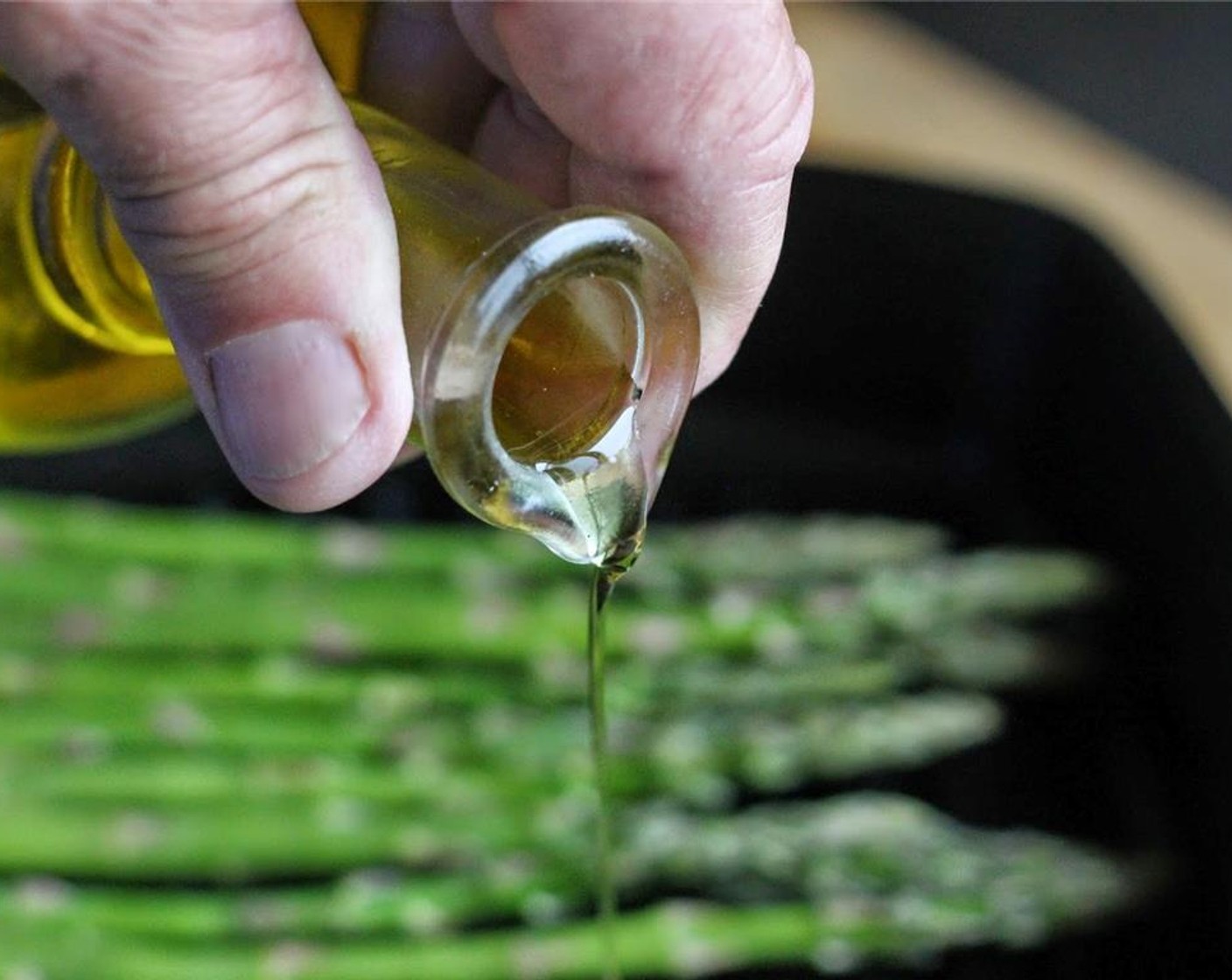 step 10 Place in a ridged grilling pan that has been sprayed with cooking spray. Drizzle with Olive Oil (as needed).