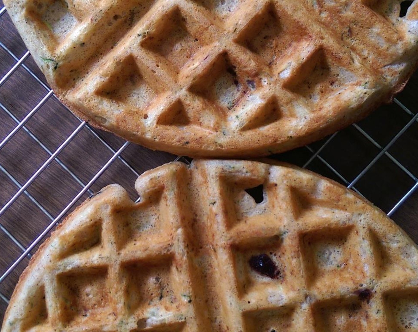 step 4 Using a 1/2 cup measuring cup, scoop batter up and pour onto preheated waffle iron and cook according to your iron's instructions.