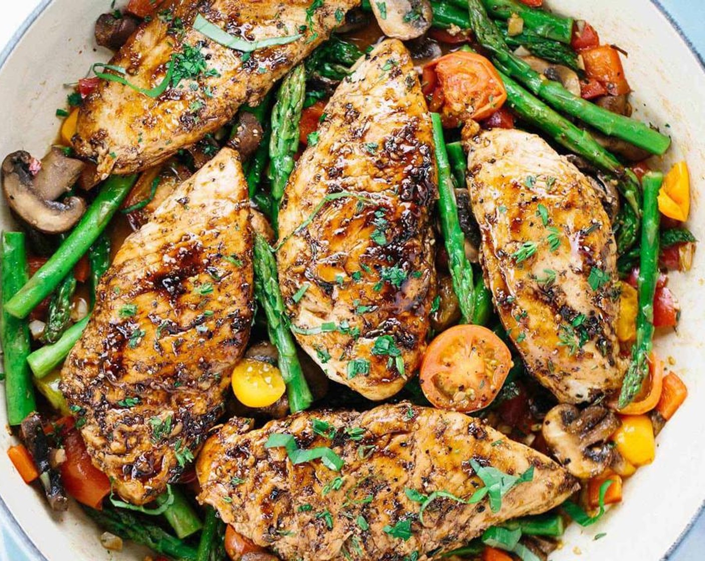 Balsamic Chicken and Asparagus