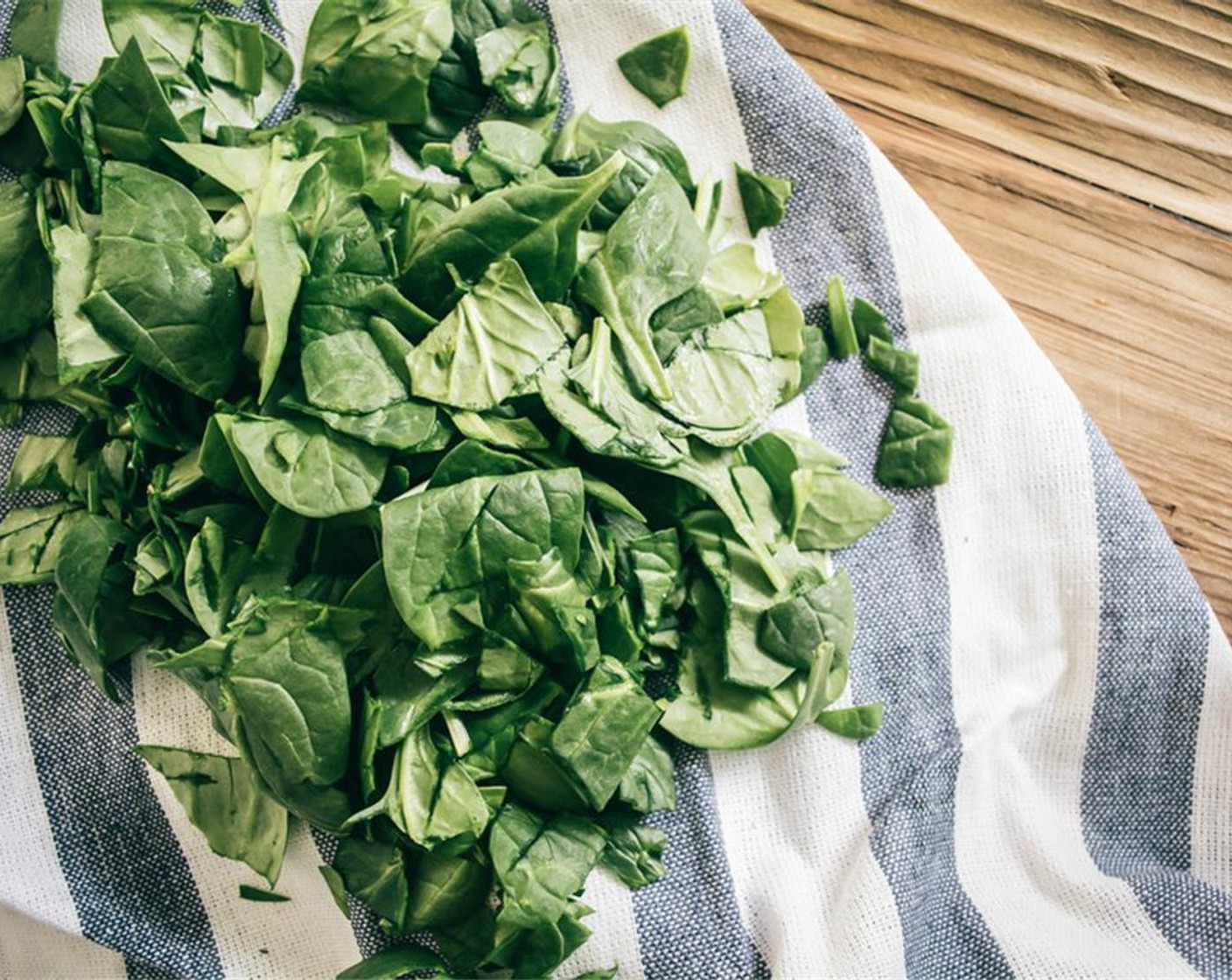 step 4 Chop Fresh Baby Spinach (2 cups).