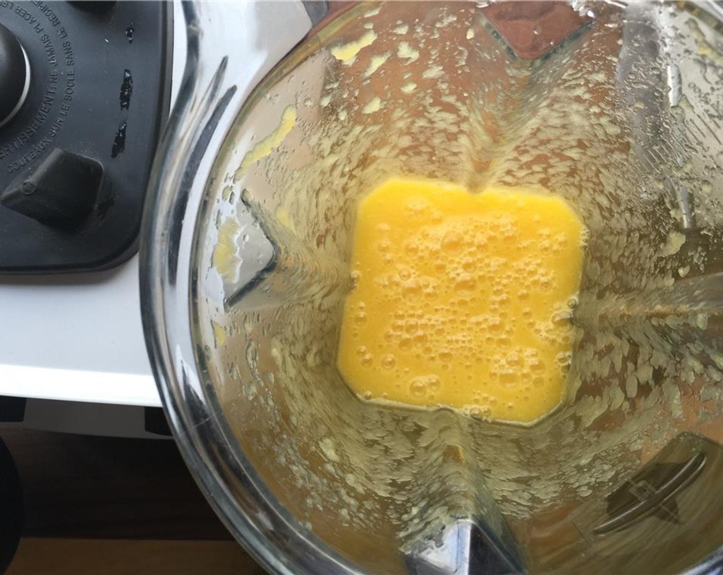 step 10 Place the mango chunks in blender with half of Water (2 cups) and the Powdered Confectioners Sugar (1 tsp). Process until smooth. If the mixture is too thick, pour in another 1/4 cup of water, and again check the consistency, adding up to another 1/4 cup water if necessary. Refrigerate the coulis until ready to use.