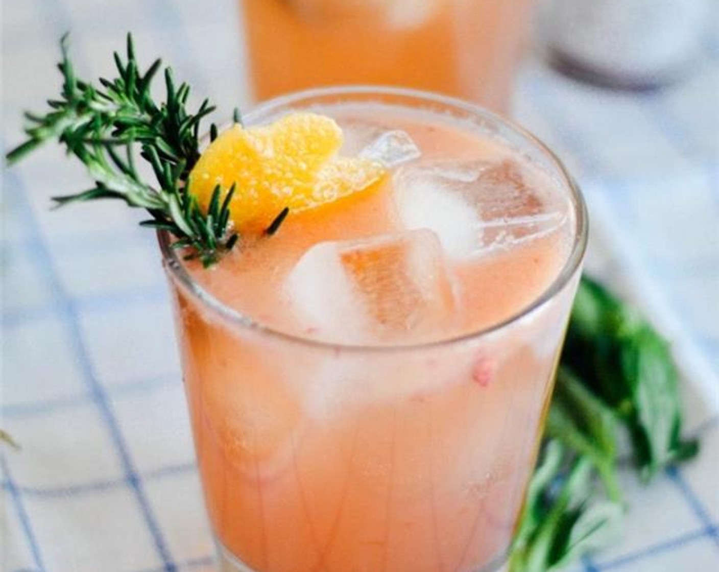 Grapefruit Bourbon Cocktail with Basil Syrup