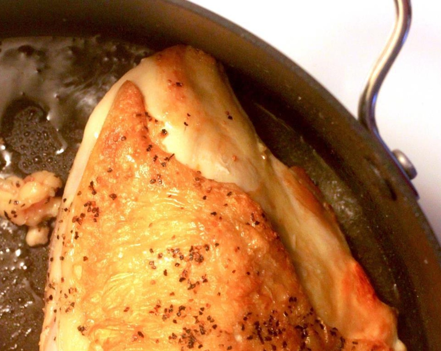 step 4 In a dutch oven or large pot without any plastic parts, heat 1 tbsp. of olive oil. Season the Bone-In Chicken Breasts (2) with salt and pepper.
