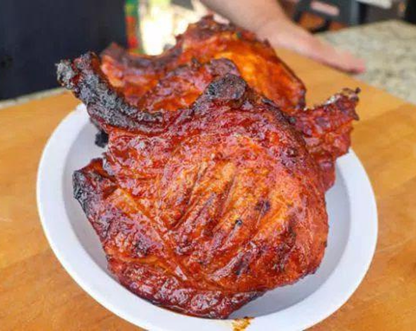 step 7 Rest chops for 5-10 minutes and serve with additional glaze for dipping.