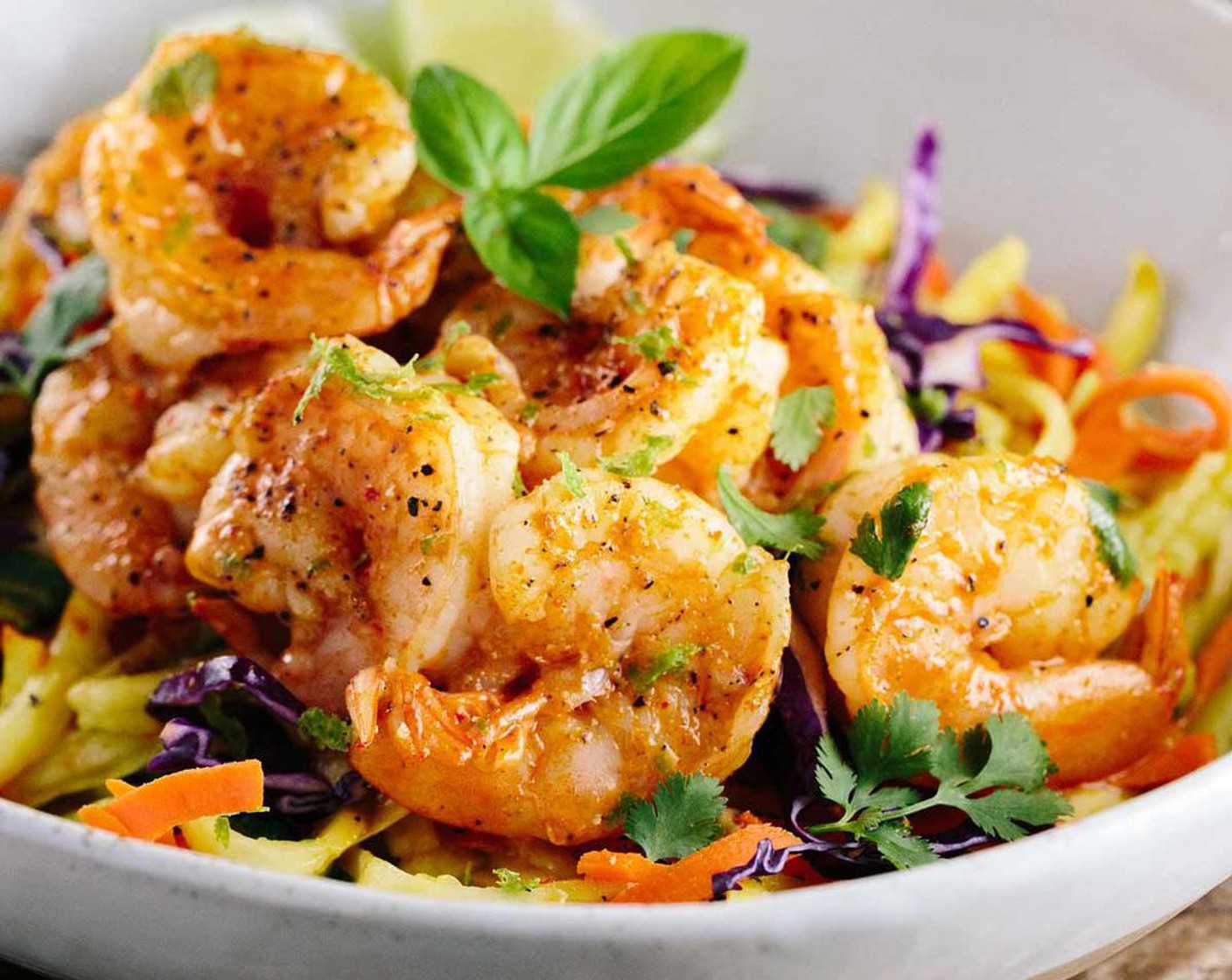 Thai Spiced Shrimp with Vegetable Noodles