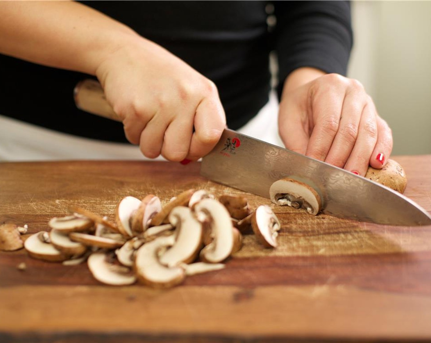 step 2 Remove stems from Cremini Mushrooms (2 1/4 cups).