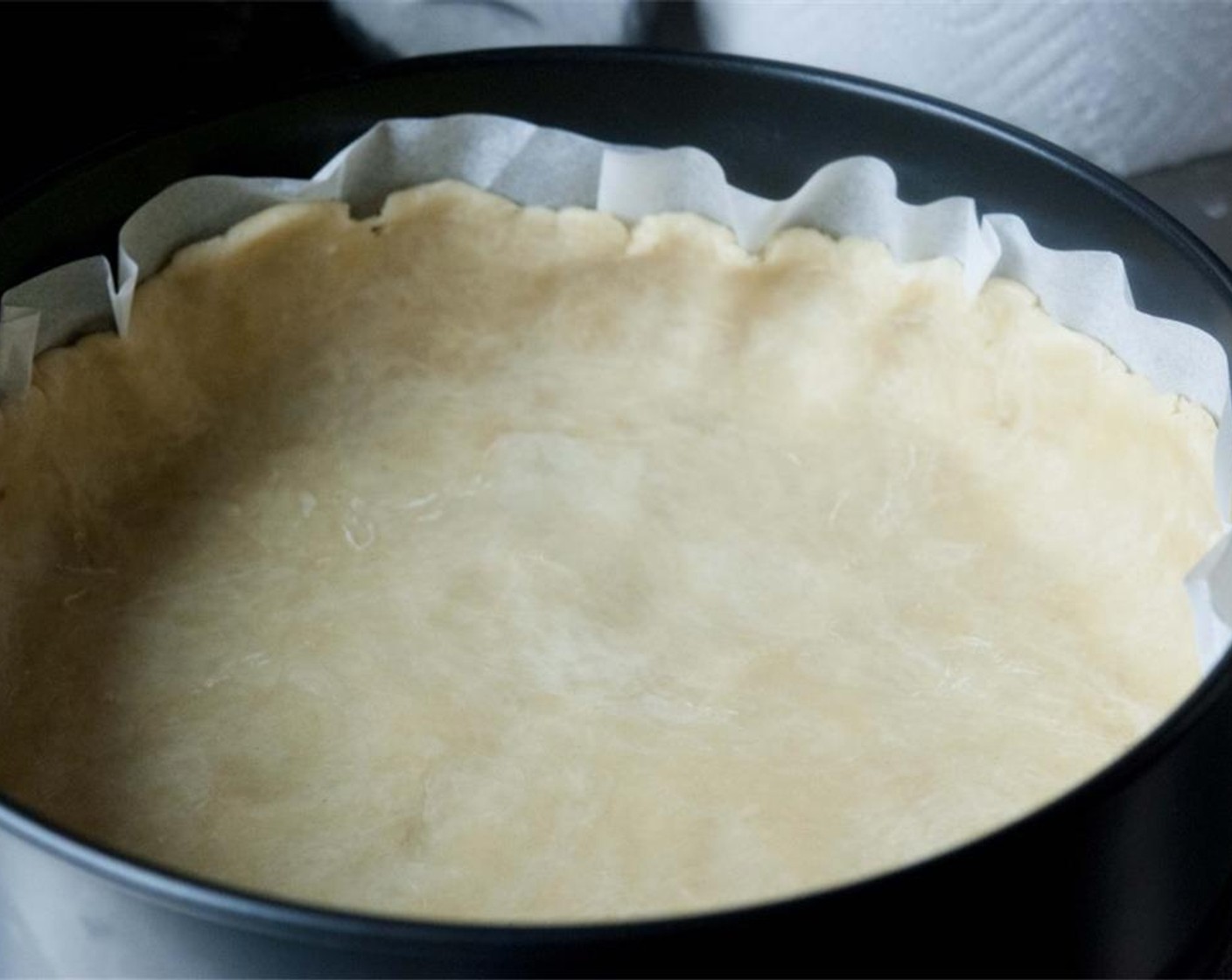 step 9 Roll out the dough into a nice circular shape in a pan.