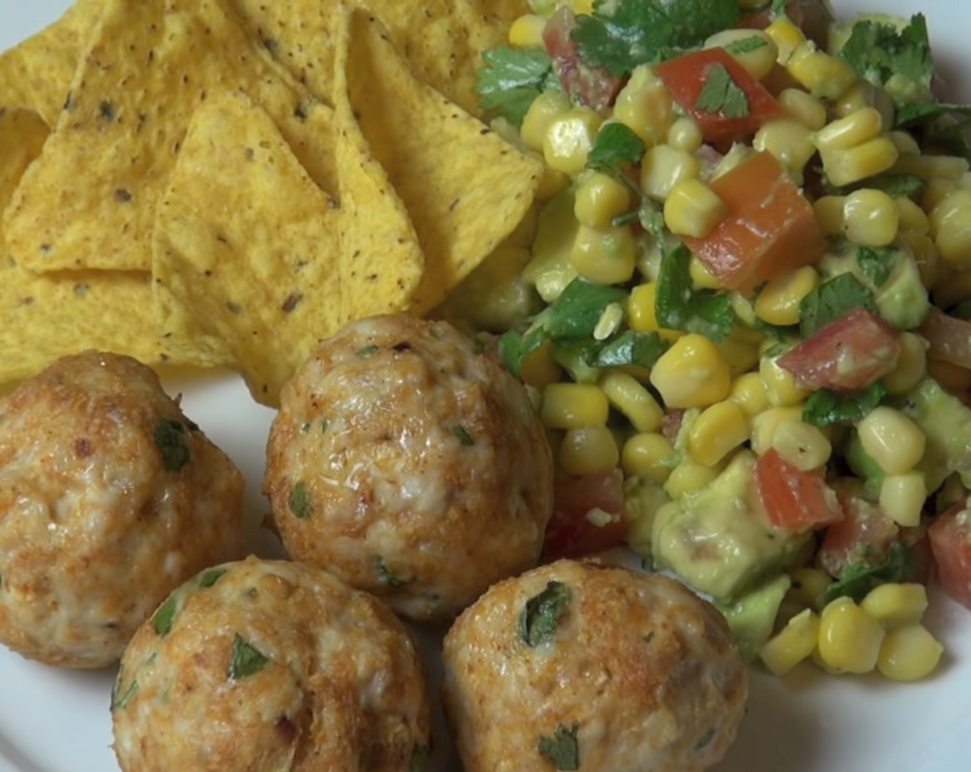 Mexican Meatballs with Salsa Salad