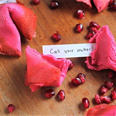 Pomegranate Homemade Fortune Cookies Recipe | SideChef