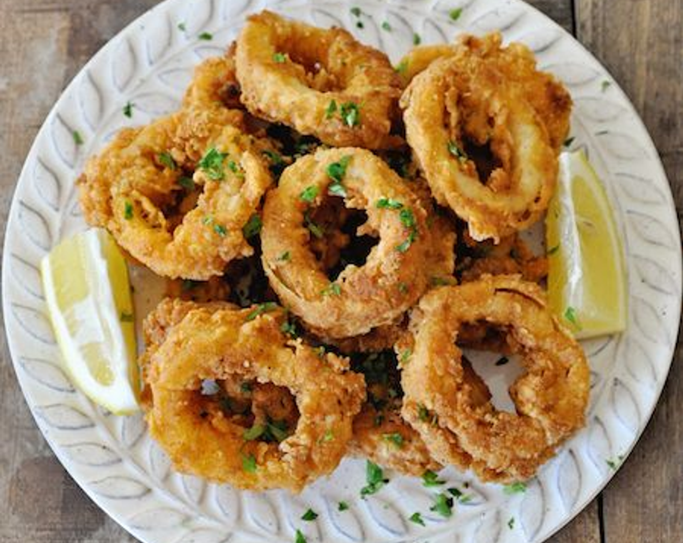 Fried Calamari with Spanish Paprika and Lemon