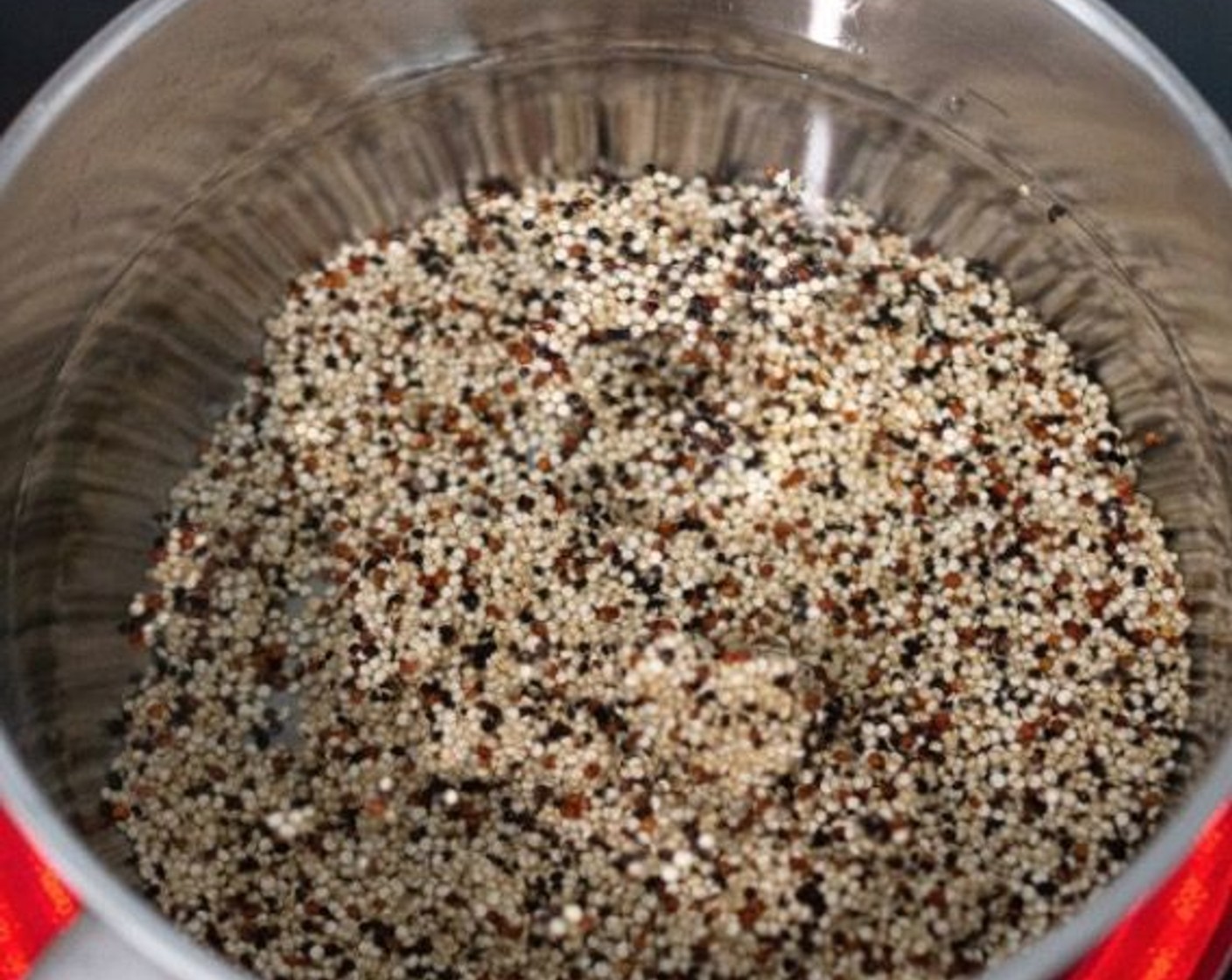 step 2 Cook the Quinoa (1 cup) in salted water. For timing and water amounts, follow the instructions on the packaging. It should take around 10 minutes.