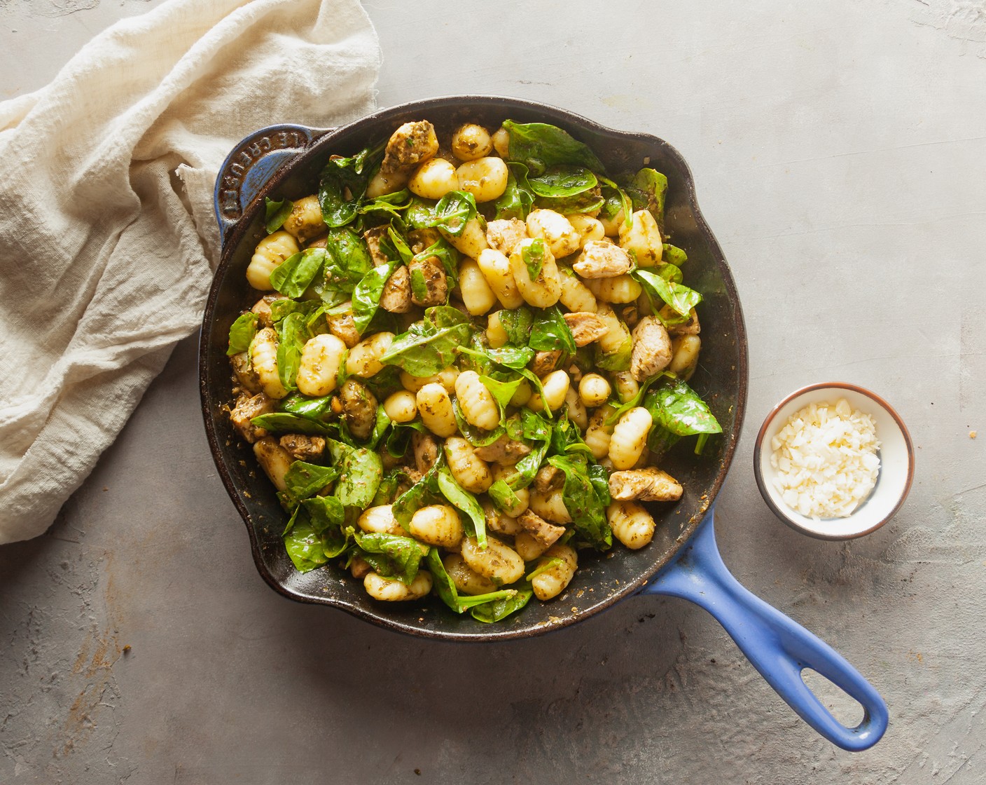 step 5 Stir in the Fresh Baby Spinach (1 pckg) and cook for 2-3 minutes, until wilted.