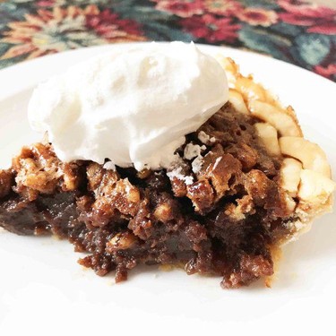 Lightened Up Chocolate Bourbon Pecan Pie Recipe | SideChef