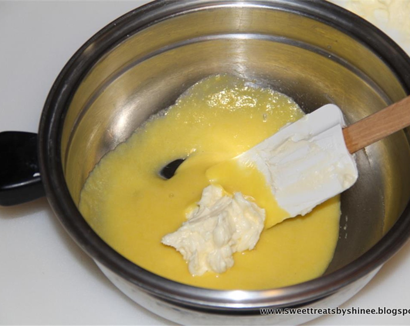 step 5 Stir in the butter in three batches.