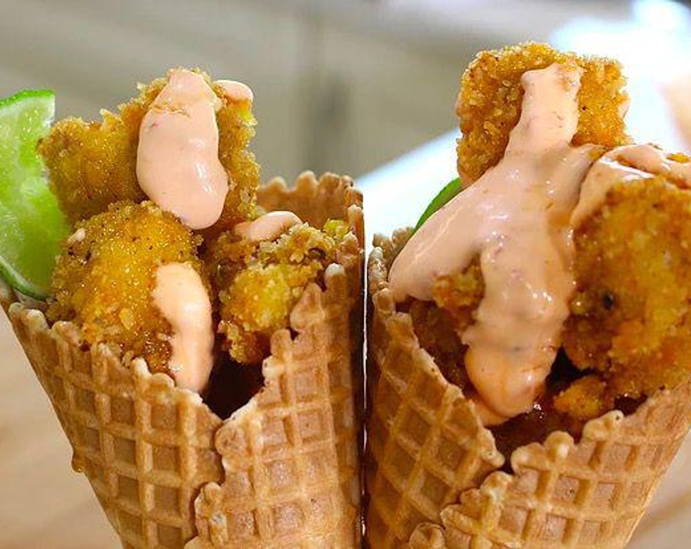 Chicken Waffle Cones