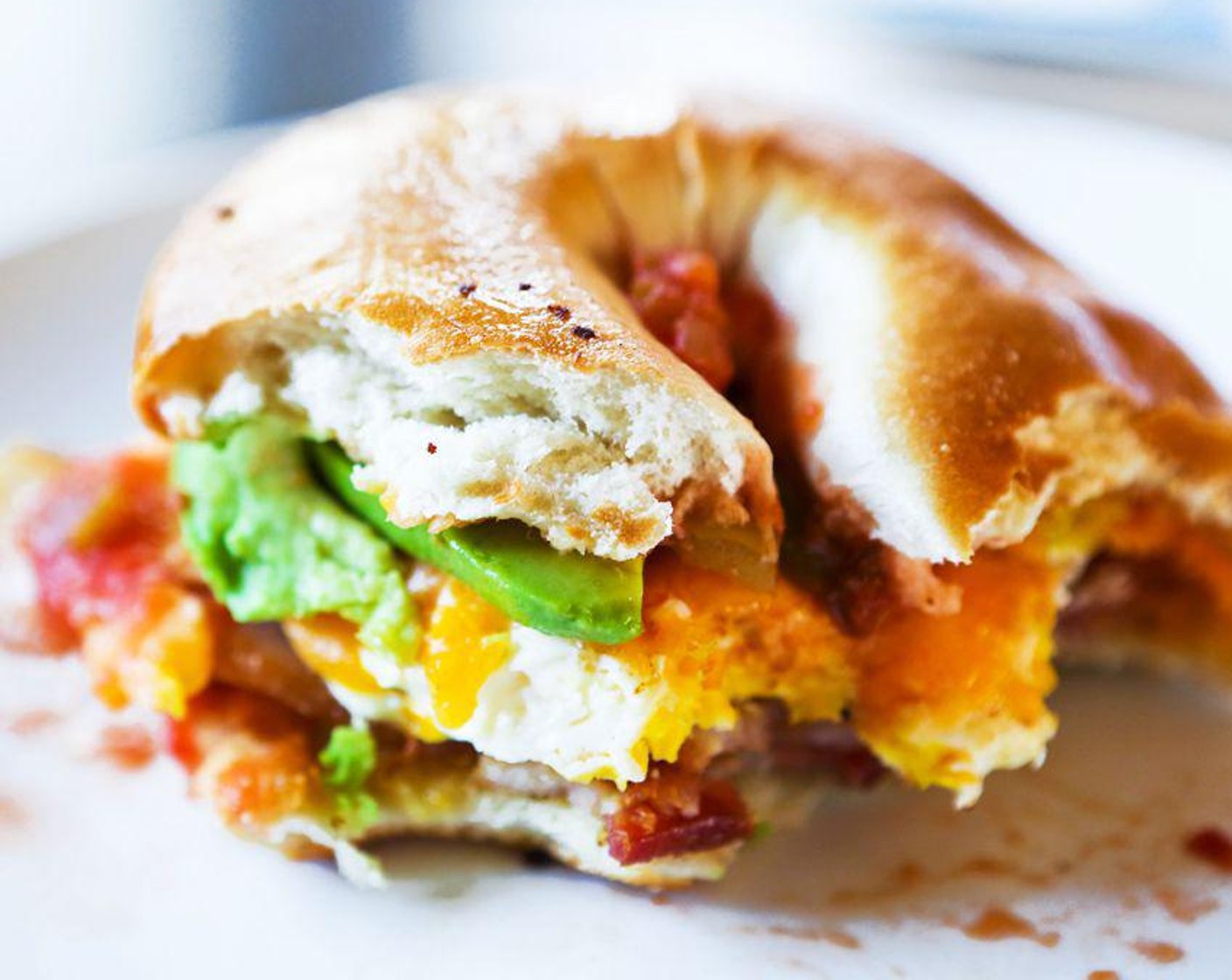 Loaded Bagel Breakfast Sandwiches