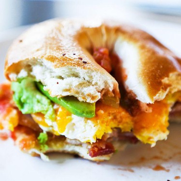Loaded Bagel Breakfast Sandwiches Recipe | SideChef