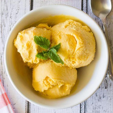 Mango Peach Ice Cream Recipe | SideChef