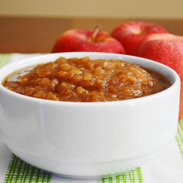 Slow Cooker Cinnamon Apple Sauce Recipe | SideChef