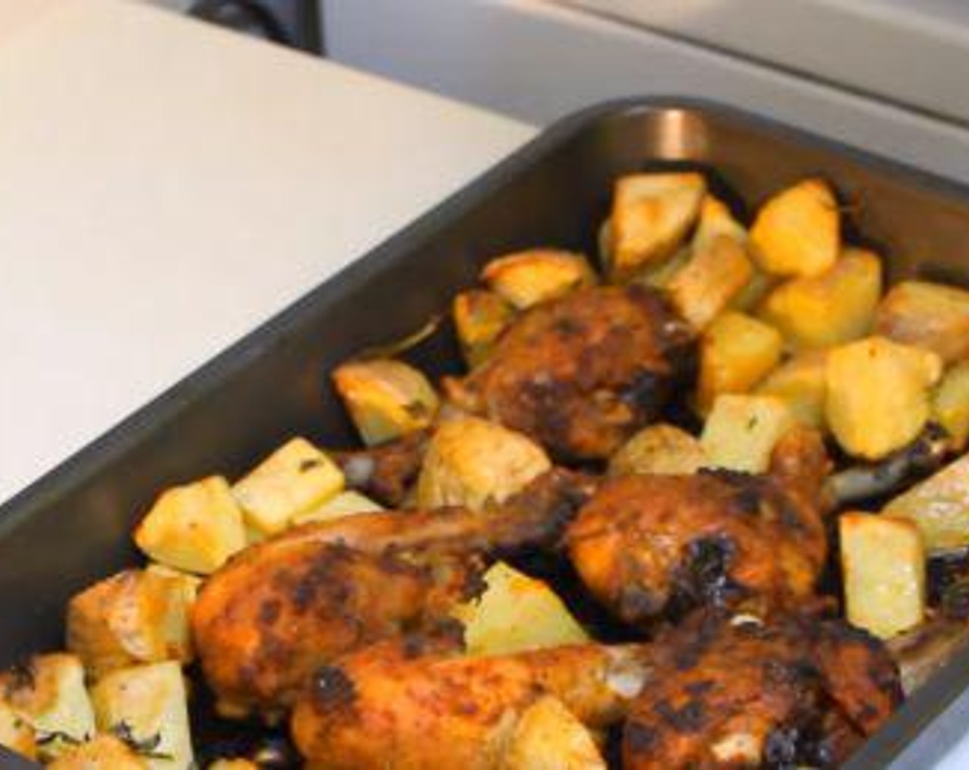 One Pot Roasted Chicken & Potatoes