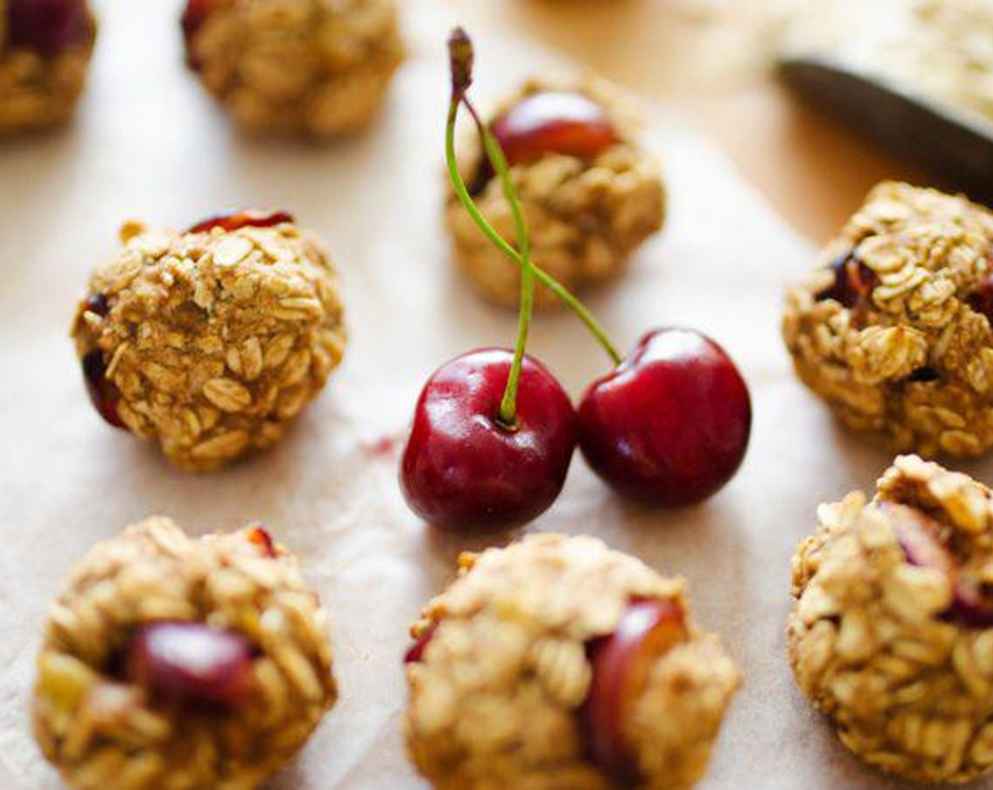 step 2 Roll tablespoon-sized rounds of dough into balls and place on a parchment paper lined baking sheet.