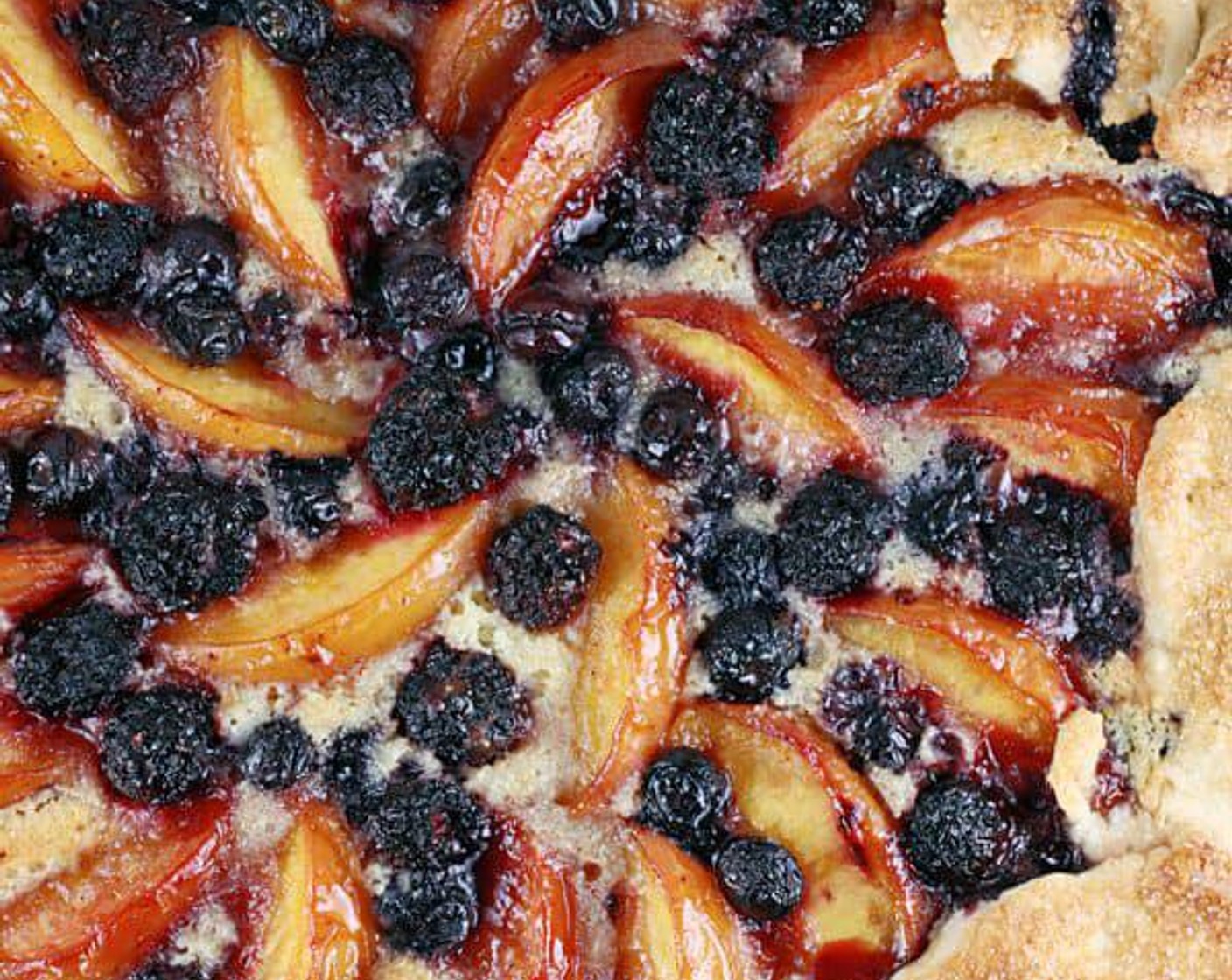 Rustic Peach and Berry Crostata