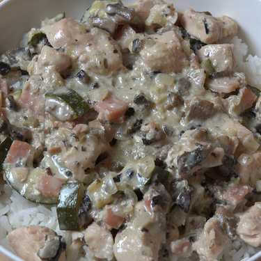Creamy Bacon and Mushroom Chicken Recipe | SideChef