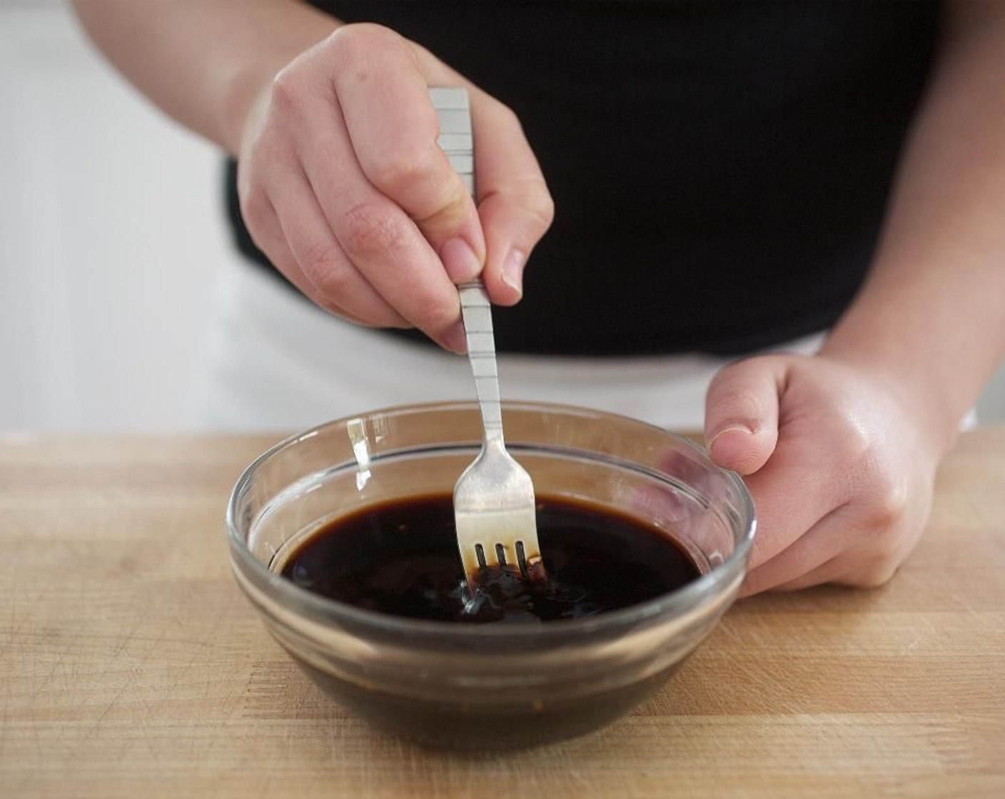 step 6 In a small bowl, combine the ginger, garlic, Sweet Soy Sauce (1/4 cup), Sambal (1/2 Tbsp), Rice Vinegar (1/2 Tbsp), and Tamari Soy Sauce (1/4 cup). Stir to combine; hold.