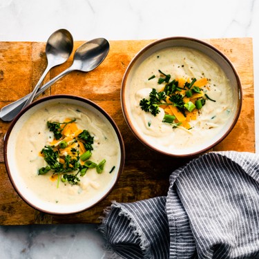 Roasted Cauliflower Potato Soup Recipe | SideChef