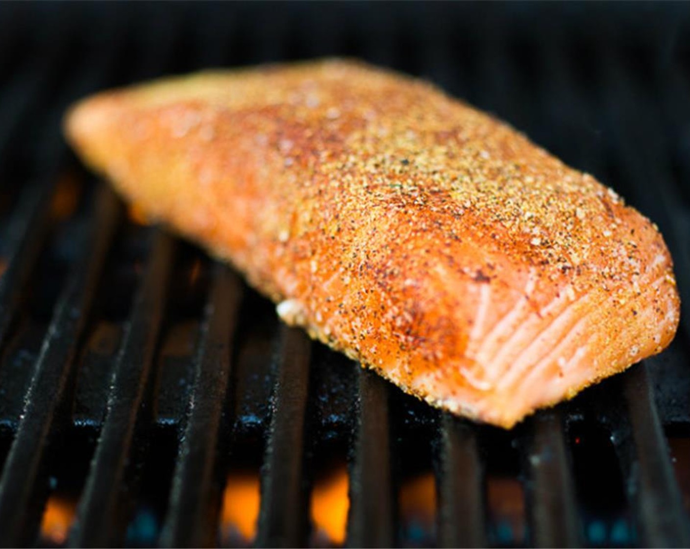 step 7 Grill salmon over medium high heat on a greased grill, a few minutes on each side until desired doneness. Preferable medium or medium rare.